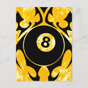 Carte Postale billard. tribal.