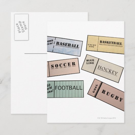 Carte Postale Billet (Devant / Derrière)