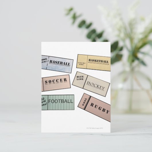 Carte Postale Billet (Debout devant)