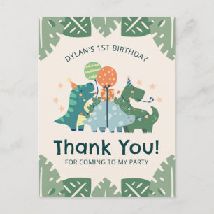 Carte Postale Billet de Merci pour la fête d'anniversaire des mi