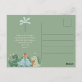 Carte Postale Billet de Merci pour la fête d'anniversaire des mi (Dos)