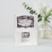 Carte Postale Billet d'entrée pour le bal de Versailles (Debout devant)