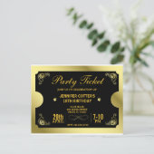 Carte Postale Billet Golden Party (Debout devant)