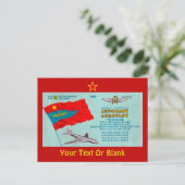 Carte Postale Billet passager Aeroflot (Debout devant)