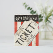 Carte Postale Billet vidéo vintage (Debout devant)