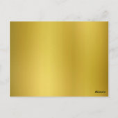 Carte Postale Billets de rousseur d'or (Dos)