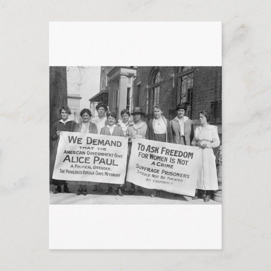 Carte Postale Billets de suffrage pour femmes, 1917 (Devant)