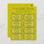 Carte Postale Billets Faux Gold Foil Raffle (Devant / Derrière)