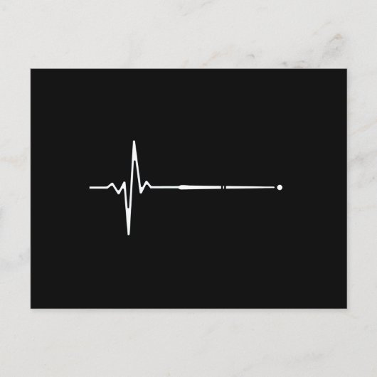 Carte Postale Billiard Cue Heartbeat (Devant)