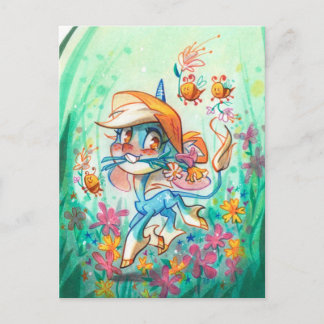 Carte Postale Billie et les abeilles