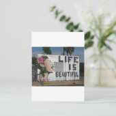 Carte Postale Billie Holiday Street Art (Debout devant)