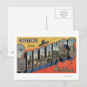 Carte Postale Billings, Montana - Grandes Lettres Scènes 2 (Devant / Derrière)