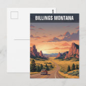 Carte Postale Billings Montana Travel (Devant / Derrière)