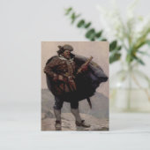Carte Postale "Billy Bones" Peinture pirate par NC Wyeth (Debout devant)