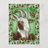 CARTE POSTALE BILLY CHÈQUE ET FEUILLES D'AUTOMNE, MERCI FERME (Devant)