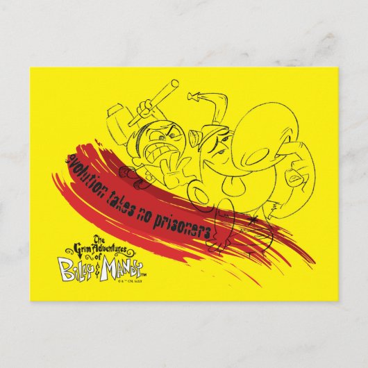 Carte Postale Billy & Mandy - L'évolution ne prend pas de prison (Devant)