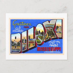 Carte postale Biloxi Mississippi Vintage