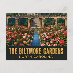 Carte Postale Biltmore Gardens Asheville Caroline du Nord Voyage