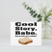 Carte Postale Bimbo à l'histoire cool (Debout devant)