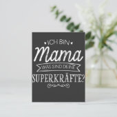 Carte Postale Bin Mama a été sind Deine Superkräfte Super Mutter (Debout devant)