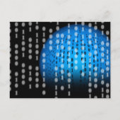 Carte Postale Binary en pluie (Devant)