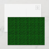 Carte Postale Binary green (homonymie) (Devant / Derrière)