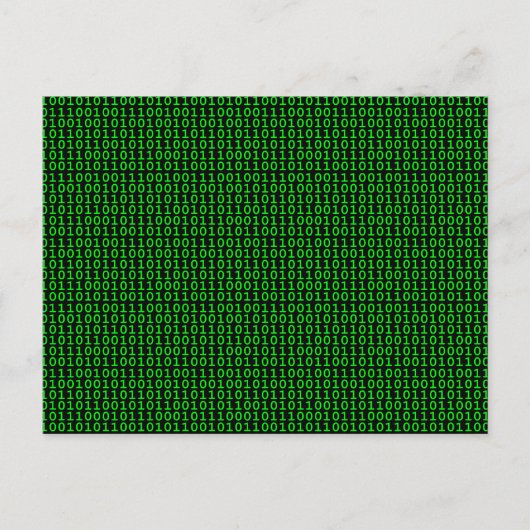 Carte Postale Binary green (homonymie) (Devant)