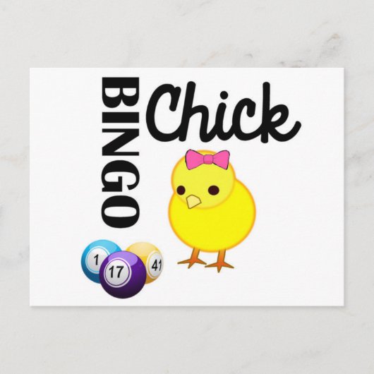 Carte Postale Bingo Chick (Devant)