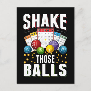 Carte Postale Bingo Humour Hommes Femmes Drôle Joueur de Bingo