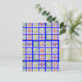 Carte Postale Bingo Jeu Motifs Grand (Debout devant)