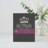 Carte Postale Bingo Queen Witty Humour de jeu (Debout devant)