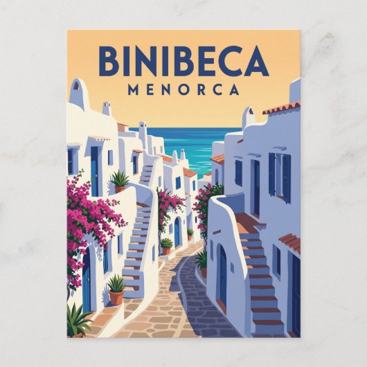 Carte Postale Binibeca Vell Espagne (Devant)