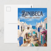 Carte Postale Binibeca Vell Espagne (Devant / Derrière)