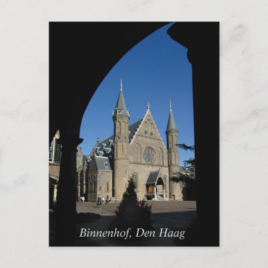 Carte Postale Binnenhof en Ridderzaal, Den Haag (Devant)