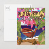 Carte Postale Bintan Island Indonésie affiche voyage (Devant / Derrière)