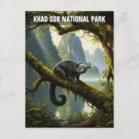 Binturong in Khao Sok National Park Thaïlande