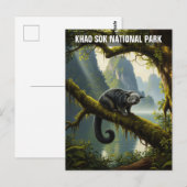 Carte Postale Binturong in Khao Sok National Park Thaïlande (Devant / Derrière)