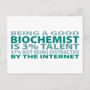 Carte Postale Biochimiste 3% Talent