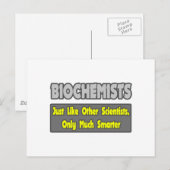Carte Postale Biochimistes...plus intelligents (Devant / Derrière)