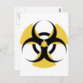 Carte Postale Biodangerosité radioactive (Devant / Derrière)