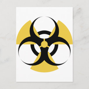 Carte Postale Biodangerosité radioactive