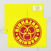 CARTE POSTALE BIOHAZARD (Devant / Derrière)