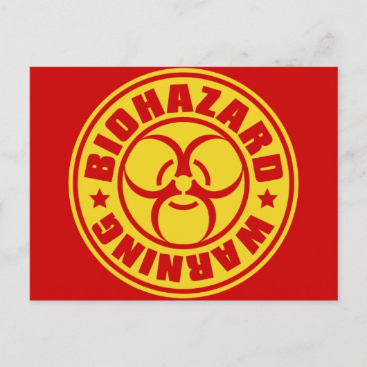 CARTE POSTALE BIOHAZARD (Devant)
