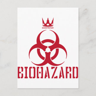 CARTE POSTALE BIOHAZARD(赤)