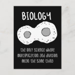 Carte Postale Biologie - Biologie Le seul cadeau scientifique<br><div class="desc">Design biologique amusant. Idée cadeau idéal pour Noël ou anniversaire pour mère,  père,  frère,  soeur,  grand-mère ou grand-père.</div>