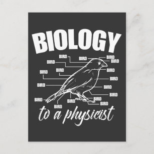 Carte Postale Biologie Physicien Scientifique naturel Physique O