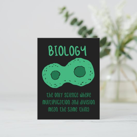 Carte Postale Biologiste (Debout devant)