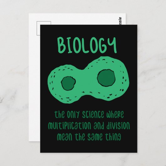 Carte Postale Biologiste (Devant / Derrière)