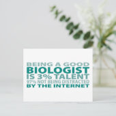 Carte Postale Biologiste 3% Talent (Debout devant)