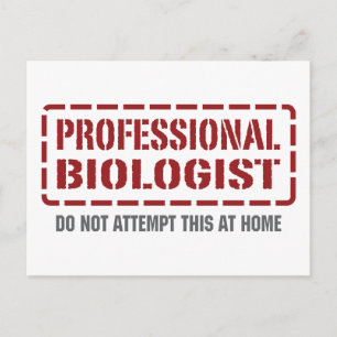 Carte Postale Biologiste professionnel